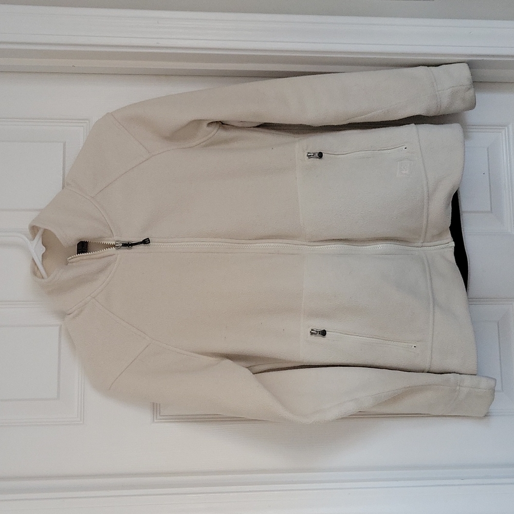 REI Off White Fleece Jacket, Size Small